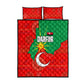 Darfur Sudan Quilt Bed Set Red Green Yellow Crescent Star - African Pride