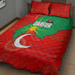 Darfur Sudan Quilt Bed Set Red Green Yellow Crescent Star - African Pride