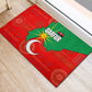 Darfur Sudan Rubber Doormat Red Green Yellow Crescent Star - African Pride