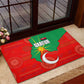 Darfur Sudan Rubber Doormat Red Green Yellow Crescent Star - African Pride