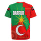 Darfur Sudan Rugby Jersey Red Green Yellow Crescent Star - African Pride
