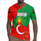Darfur Sudan Rugby Jersey Red Green Yellow Crescent Star - African Pride