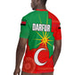 Darfur Sudan Rugby Jersey Red Green Yellow Crescent Star - African Pride
