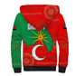 Darfur Sudan Sherpa Hoodie Red Green Yellow Crescent Star - African Pride