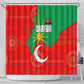 Darfur Sudan Shower Curtain Red Green Yellow Crescent Star - African Pride