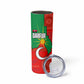 Darfur Sudan Skinny Tumbler Red Green Yellow Crescent Star - African Pride