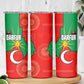 Darfur Sudan Skinny Tumbler Red Green Yellow Crescent Star - African Pride