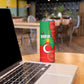 Darfur Sudan Skinny Tumbler Red Green Yellow Crescent Star - African Pride