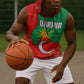 Darfur Sudan Sleeveless Hoodie Red Green Yellow Crescent Star - African Pride