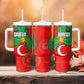 Darfur Sudan Tumbler With Handle Red Green Yellow Crescent Star - African Pride