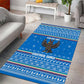 Equatorial Guinea Christmas Area Rug Nzalang Noel Eagle Flag Snowflakes - African Pride