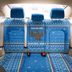 Equatorial Guinea Christmas Back Car Seat Cover Nzalang Noel Eagle Flag Snowflakes - African Pride