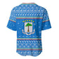 Equatorial Guinea Christmas Baseball Jersey Nzalang Noel Eagle Flag Snowflakes - African Pride