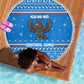 Equatorial Guinea Christmas Beach Blanket Nzalang Noel Eagle Flag Snowflakes - African Pride