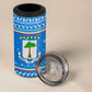 Equatorial Guinea Christmas 4 in 1 Can Cooler Tumbler Nzalang Noel Eagle Flag Snowflakes - African Pride