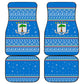 Equatorial Guinea Christmas Car Mats Nzalang Noel Eagle Flag Snowflakes - African Pride