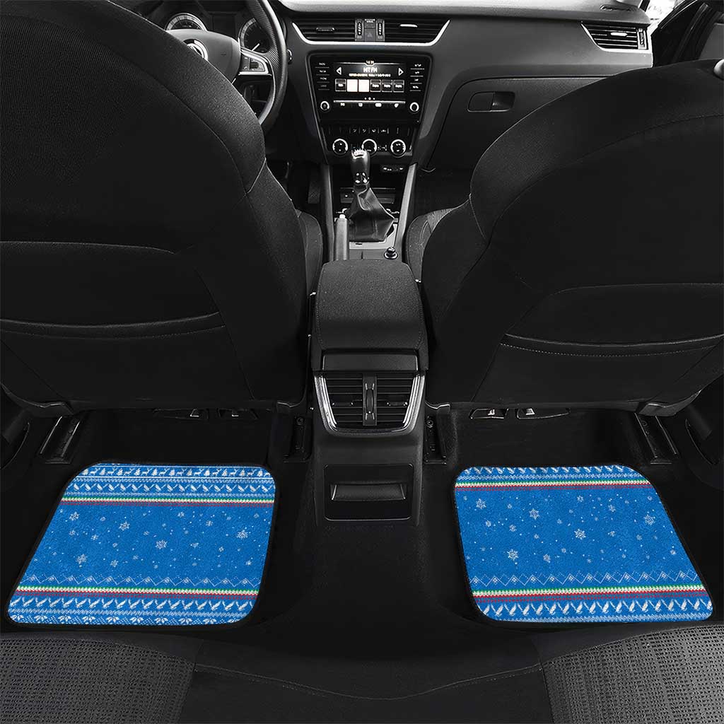 Equatorial Guinea Christmas Car Mats Nzalang Noel Eagle Flag Snowflakes - African Pride