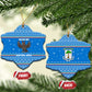 Equatorial Guinea Christmas Ceramic Ornament Nzalang Noel Eagle Flag Snowflakes - African Pride