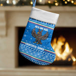 Equatorial Guinea Christmas Stocking Nzalang Noel Eagle Flag Snowflakes - African Pride