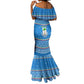Equatorial Guinea Christmas Mermaid Dress Nzalang Noel Eagle Flag Snowflakes - African Pride