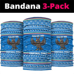 Equatorial Guinea Christmas Neck Gaiter Nzalang Noel Eagle Flag Snowflakes - African Pride