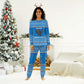 Equatorial Guinea Christmas Pajama Set Nzalang Noel Eagle Flag Snowflakes - African Pride