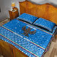 Equatorial Guinea Christmas Quilt Bed Set Nzalang Noel Eagle Flag Snowflakes - African Pride
