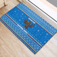 Equatorial Guinea Christmas Rubber Doormat Nzalang Noel Eagle Flag Snowflakes - African Pride
