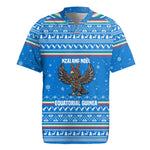 Equatorial Guinea Christmas Rugby Jersey Nzalang Noel Eagle Flag Snowflakes - African Pride