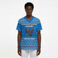 Equatorial Guinea Christmas Scrub Top Nzalang Noel Eagle Flag Snowflakes - African Pride