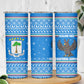Equatorial Guinea Christmas Skinny Tumbler Nzalang Noel Eagle Flag Snowflakes - African Pride