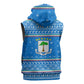 Equatorial Guinea Christmas Sleeveless Hoodie Nzalang Noel Eagle Flag Snowflakes - African Pride