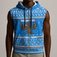 Equatorial Guinea Christmas Sleeveless Zip Hoodie Nzalang Noel Eagle Flag Snowflakes - African Pride