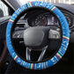 Equatorial Guinea Christmas Steering Wheel Cover Nzalang Noel Eagle Flag Snowflakes - African Pride