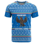 Equatorial Guinea Christmas T shirt Nzalang Noel Eagle Flag Snowflakes - African Pride