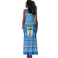 Equatorial Guinea Christmas Tank Maxi Dress Nzalang Noel Eagle Flag Snowflakes - African Pride