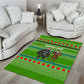 Equatorial Guinea Christmas Area Rug Santa Gorilla Gift Basket - African Pride