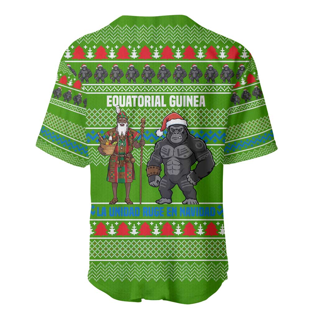 Equatorial Guinea Christmas Baseball Jersey Santa Gorilla Gift Basket - African Pride