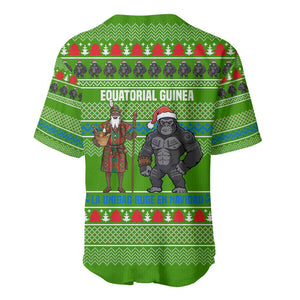 Equatorial Guinea Christmas Baseball Jersey Santa Gorilla Gift Basket - African Pride