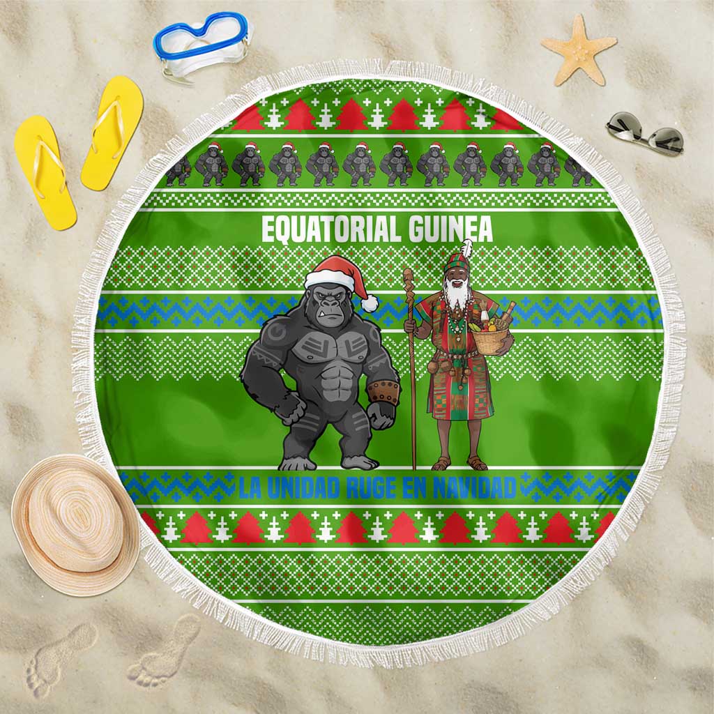 Equatorial Guinea Christmas Beach Blanket Santa Gorilla Gift Basket - African Pride
