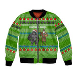 Equatorial Guinea Christmas Bomber Jacket Santa Gorilla Gift Basket - African Pride