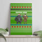 Equatorial Guinea Christmas Canvas Wall Art Santa Gorilla Gift Basket - African Pride