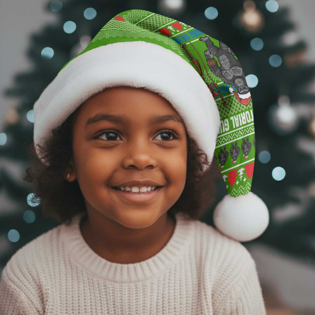 Equatorial Guinea Christmas Santa Hat Santa Gorilla Gift Basket - African Pride