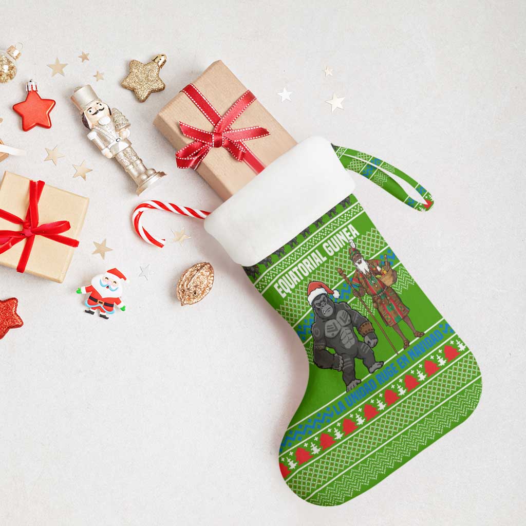 Equatorial Guinea Christmas Stocking Santa Gorilla Gift Basket - African Pride