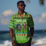 Equatorial Guinea Christmas Hawaiian Shirt Santa Gorilla Gift Basket - African Pride