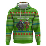Equatorial Guinea Christmas Hoodie Santa Gorilla Gift Basket - African Pride
