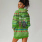 Equatorial Guinea Christmas Hoodie Dress Santa Gorilla Gift Basket - African Pride