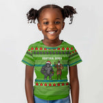 Equatorial Guinea Christmas Kid T shirt Santa Gorilla Gift Basket - African Pride