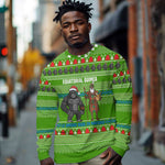 Equatorial Guinea Christmas Long Sleeve Shirt Santa Gorilla Gift Basket - African Pride