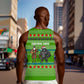 Equatorial Guinea Christmas Men Tank Top Santa Gorilla Gift Basket - African Pride